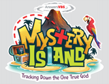 MYSTERY ISLAND VBS: COLOR IRON-ON LOGO