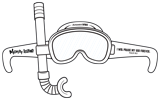 MYSTERY ISLAND VBS: SNORKEL MASK PAPER CUTOUT
