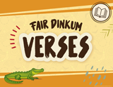 Zoomerang VBS:  Fair Dinkum Memory Verses Rotation Sign