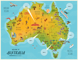 Zoomerang VBS: Australia Map: KJV