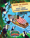 the Great Jungle Journey VBS: Closing Program Invitation Postcard