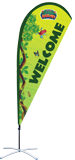 The Great Jungle Journey VBS: Themed Flying Banner with Stand