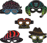 Spy U VBS: Scratch Art Mask Set