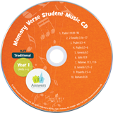 Traditional Memory Verse Student Music CD 10 Pack