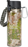 Camo Water Bottle with Paracord: Creation Museum