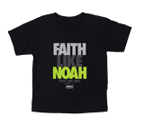 Faith Like Noah T-shirt: Youth-L Black