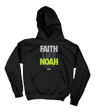 Faith Like Noah Hoodie: YOUTH-L Black