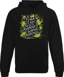 Flowers Fade Hoodie: Adult Lg